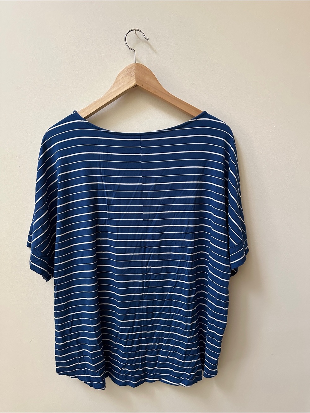 2/$20 Women's Navy Stripped Tee - Picture 5 of 6
